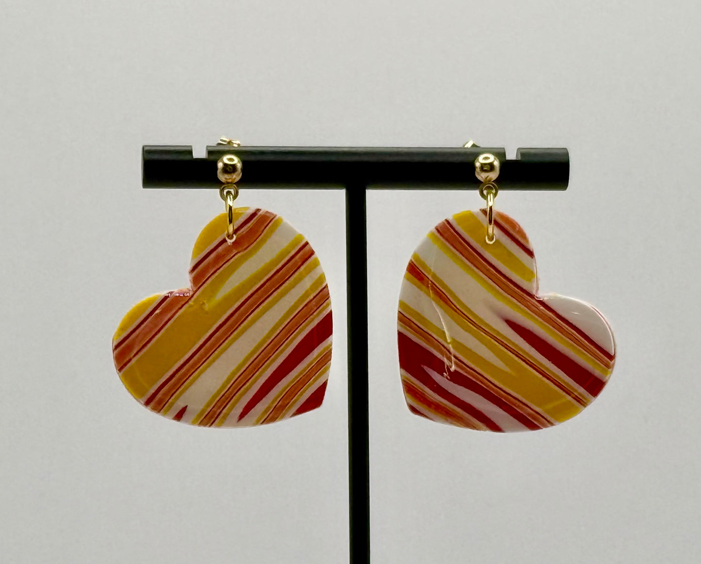KC Chiefs Striped Hearts