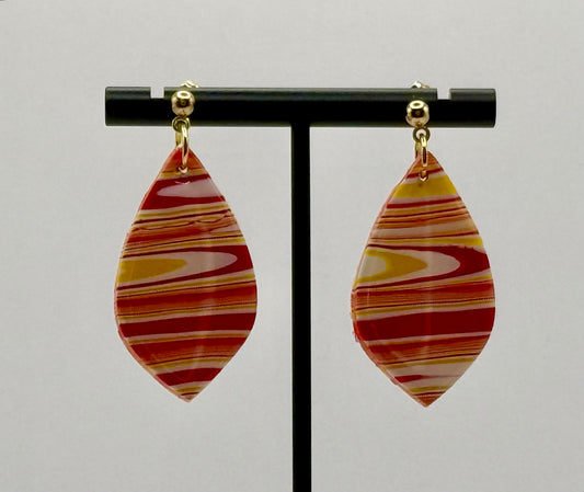 KC Chiefs Striped Ovals