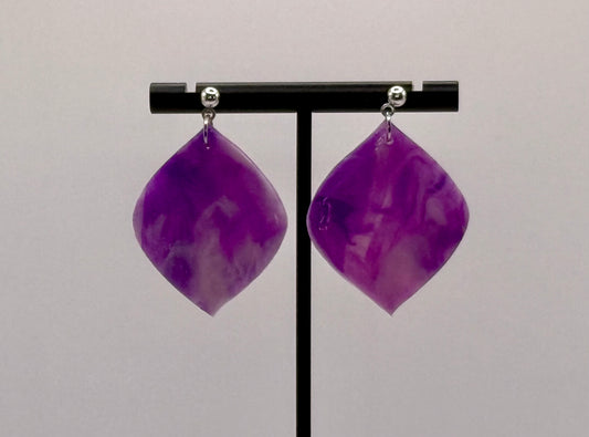 Purple Marble - Diamonds
