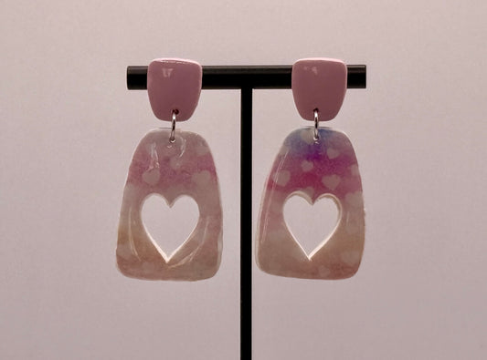 Watercolor Hearts - Heart Cut Out