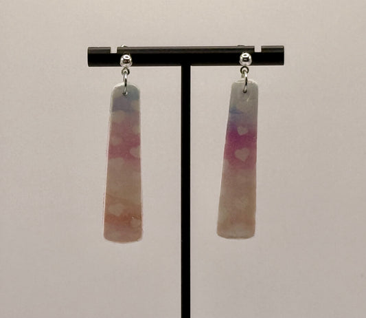Watercolor Hearts - Teardrop